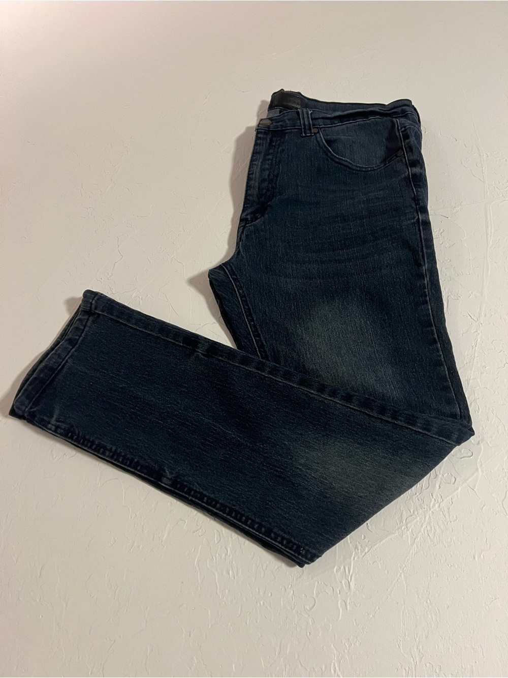 Steven Jeans Men's Dark Wash Blue Jeans - Classic Straight Fit